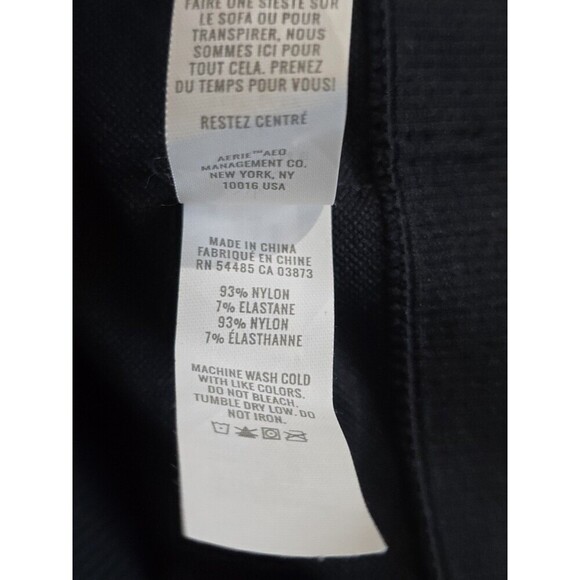 Offline By Aerie Black Seamless Crop Active Top Womens Size Small - Picture 8 of 9